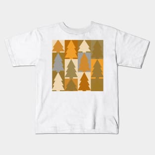 Vintage Christmas Geometry Collection - MCM Holiday Shapes No.015 Kids T-Shirt